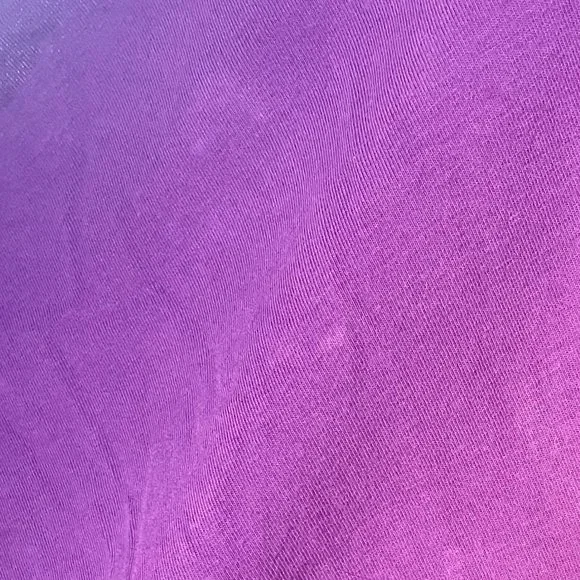 1980s Cap Sleeve Purple Plunge Open Back Dress with Pockets - Picture 4 of 10